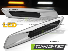 Повторители поворота LED F10 STYLE SMOKE SILVER CHROME (диодные)