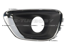 Решетка в бампер (левая) с отв. под противотуманку, с хромом