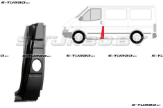 Центральная стойка (левая) нижняя часть, заводской штамп
