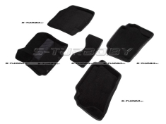 Коврики 3D модельные ворсовые в салон, черные