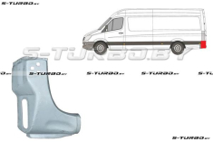 Угол задний (левый) под фонарь, высота 39 см, заводской штамп