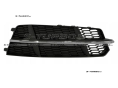 Решетка в бампер (правая) без отв. под противотуманку, с хромом, для версии s-line