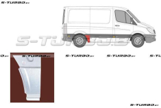 Крыло заднее (правое) передняя часть (до колеса) без отв. под молдинг, короткая база, заводской штамп