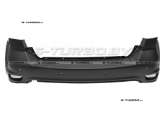 Бампер задний (черный) с отв. под парктроники, верхняя часть