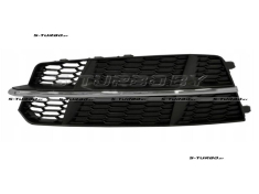 Решетка в бампер (левая) без отв. под противотуманку, с хромом, для версии s-line