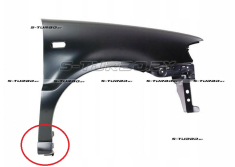 Крыло переднее (правое) с выходом на порог, с отв. под повторитель, сталь