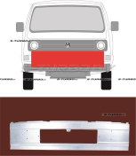 Панель передняя (с прорезью) заводской штамп