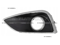 Решетка в бампер (левая) с хромом, с отв. под противотуманку