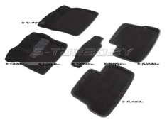Коврики 3D модельные ворсовые в салон, черные