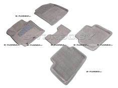 Коврики 3D модельные ворсовые в салон, серые