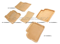 Коврики 3D модельные ворсовые в салон, бежевые