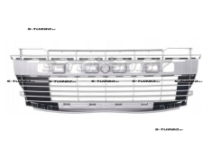 Решетка в бампер, серебряная