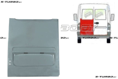 Дверь задняя (левая) распашная, наружная часть, до стекла, заводской штамп