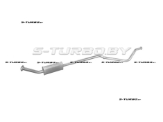 Средний глушитель выхлопных газов