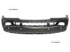 Бампер передний (грунтованный) без отв. под омыватели, с отв. под парктроники
