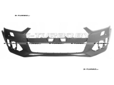 Бампер передний (грунтованный) с отв. под омыватели, с отв. под парктроники