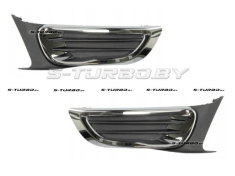 Решетки в бампер (левая+правая) с хромом, нижние