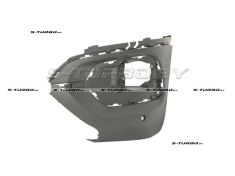 Бампер передний (грунтованный) левая часть, с отв. под парктроник