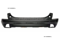 Бампер задний (черный) без отв. под парктроники, без отв. под накладку