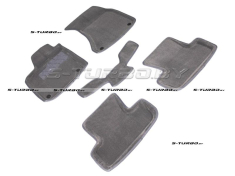 Коврики 3D модельные ворсовые в салон, серые
