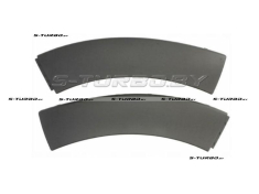 Молдинги заднего бампера (левый+правый) текстурные