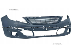 Бампер передний (грунтованный) без отв. под омыватели, с отв. под парктроники