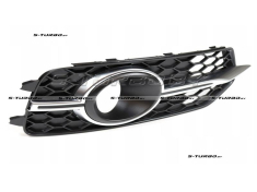 Решетка в бампер (правая) с отв. под противотуманку, с хромом, для версии s-line