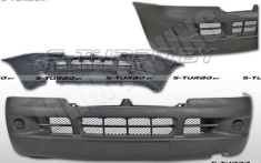 Бампер передний (серый) без отв. под противотуманки