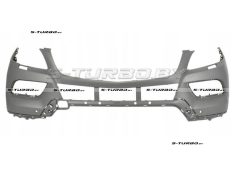 Бампер передний (грунтованный) с отв. под омыватели, с отв. под парктроники