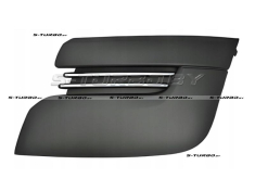 Решетка в бампер (левая) без отв. под противотуманку, с хром. накладками