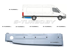 Крыло заднее (правое) задняя часть (за колесом) maxi длинная база, внутренняя часть, заводской штамп