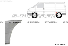 Крыло заднее (левое) передняя часть (до колеса) короткая база, заводской штамп