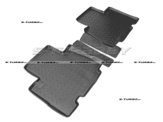 Коврики модельные полиуретановые в салон (высокий борт), задний ряд, long