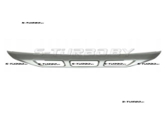 Спойлер переднего бампера (центральный) серебряный