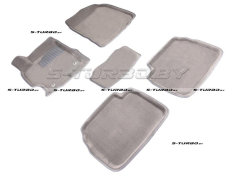 Коврики 3D модельные ворсовые в салон, серые