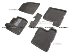 Коврики 3D модельные ворсовые в салон, серые