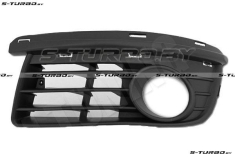 Решетка в бампер (левая) euro-type, с отв. под противотуманку