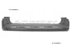 Бампер задний (грунтованный) короткий, без отв. под парктроники
