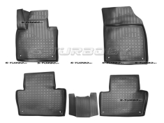 Коврики модельные полиуретановые в салон (высокий борт), 5 мест