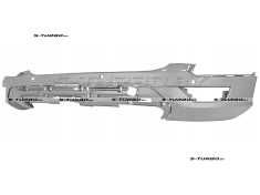 Бампер задний (грунтованный) с отв. под парктроники
