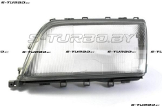 Стекло передней фары (левое) 1993-1997, с рамкой