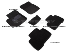 Коврики 3D модельные ворсовые в салон, черные