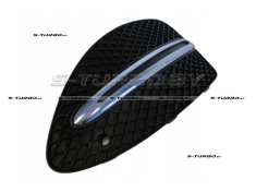 Решетка в бампер (левая) с отв. под парктроник, с хром. накладкой