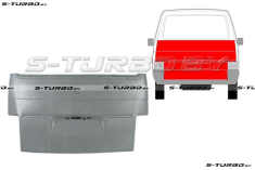 Дверь задняя (хлопушка) наружная часть, до стекла, заводской штамп