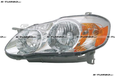 Передняя фара (левая) 2002-2005, USA-type, хром