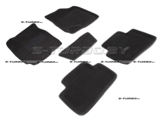 Коврики 3D модельные ворсовые в салон, черные