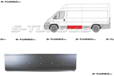 Панель боковая (левая) за водительской дверью, 34 см высота, 141 см длина, заводской штамп