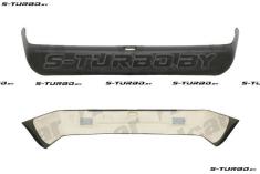 Бампер задний (черный) с пенным усилителем