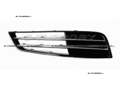 Решетка в бампер (левая) без отв. под противотуманку, с хромом, 2010-2013