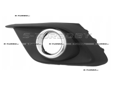 Решетка в бампер (левая) с отв. под противотуманку, с хром. рамкой